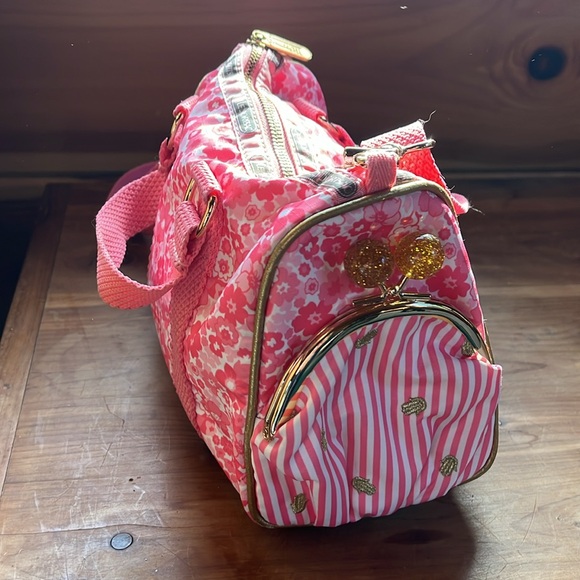 🪷 LeSportsac x Manoush NWOT mini pink duffle with adjustable shoulder strap - Picture 6 of 14